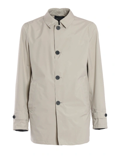 Shop Herno Laminar Raincoat In Beige