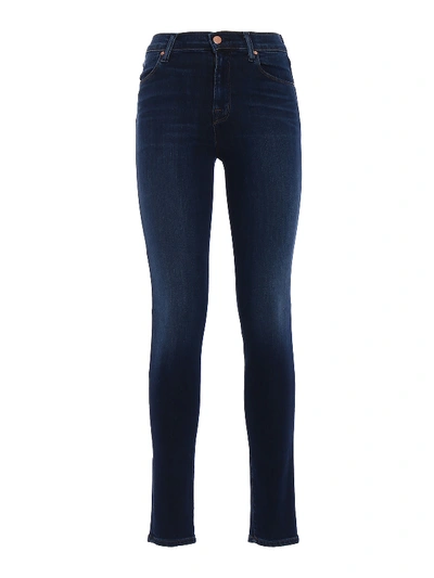 Shop J Brand Maria High Waisted Skinny Jeans In Dark Wash