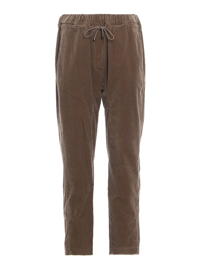 Shop Brunello Cucinelli Nut Corduroy Baggy Jogger Trousers In Light Brown