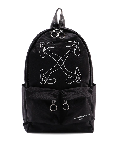 Shop Off-white Abstract Arrows Backpack In Black