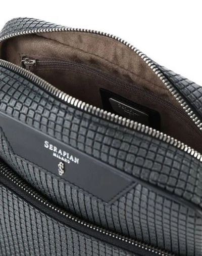 Shop Serapian Cross-body Bags In Steel Grey