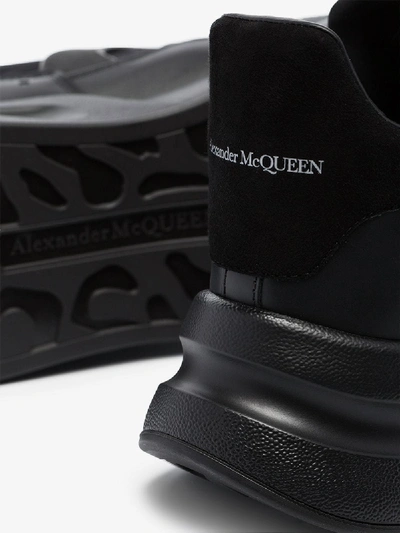 Alexander Mcqueen Oversized Runner Low-top Sneakers In Black