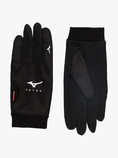 Shop Mizuno X Futur 'wind Guard' Handschuhe In Black