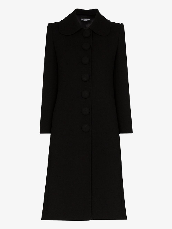 Dolce & Gabbana Single-breasted Mid-length Coat In Black | ModeSens
