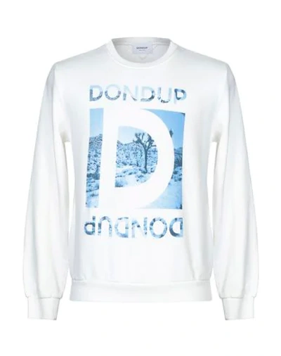 Shop Dondup Sweatshirt In White