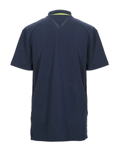 Shop Tommy Jeans Polo Shirt In Dark Blue