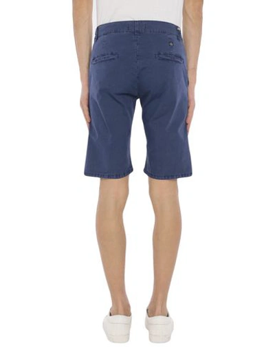 Shop Grey Daniele Alessandrini Man Shorts & Bermuda Shorts Midnight Blue Size 29 Cotton, Elastane