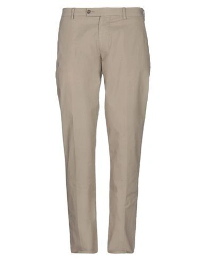 Shop Berwich Man Pants Beige Size 40 Cotton, Elastane