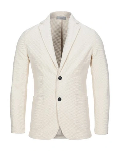 Shop Cruna Suit Jackets In Ivory