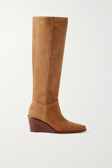 over the knee wedge boots