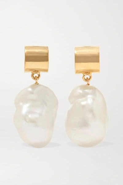 Shop Meadowlark Gold-plated Pearl Earrings