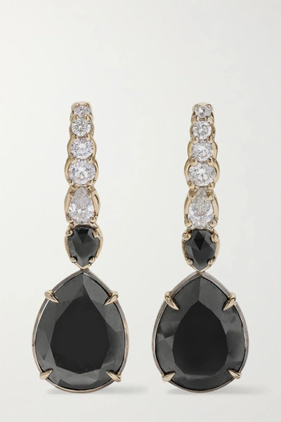 Shop Ara Vartanian 18-karat White Gold Diamond Earrings