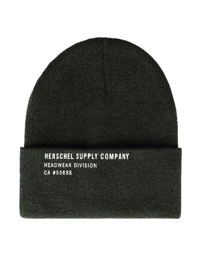 Shop Herschel Supply Co . Elmer Print Hat Military Green Size Onesize Acrylic