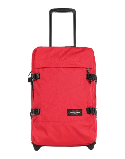 Shop Eastpak Wheeled Luggage In Red