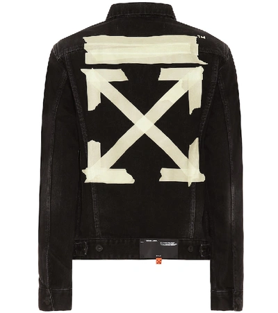 Off-white Denim Jacket In Black | ModeSens