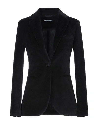 Shop Circolo Sartorial Jacket In Black