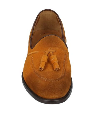 Shop Doucal's Loafers In Ocher