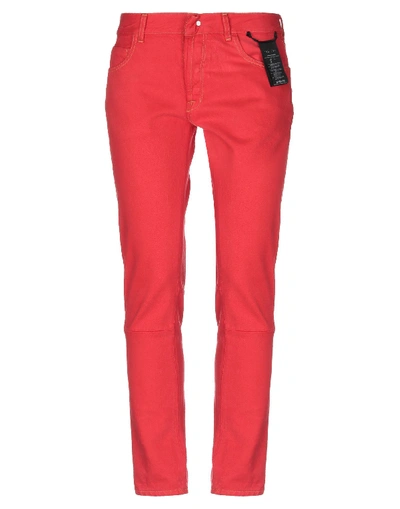Shop Ben Taverniti Unravel Project Woman Jeans Red Size 27 Cotton
