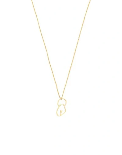 Shop Nina Kastens Necklace Virgo Woman Necklace Gold Size - 925/1000 Silver, Brass, 18kt Gold-plated