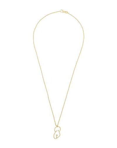 Shop Nina Kastens Necklace Virgo Woman Necklace Gold Size - 925/1000 Silver, Brass, 18kt Gold-plated