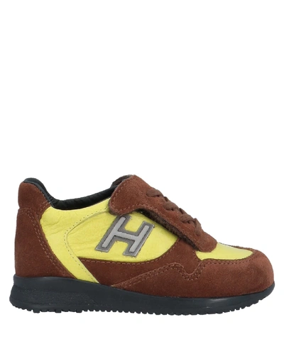 Shop Hogan Sneakers In Brown
