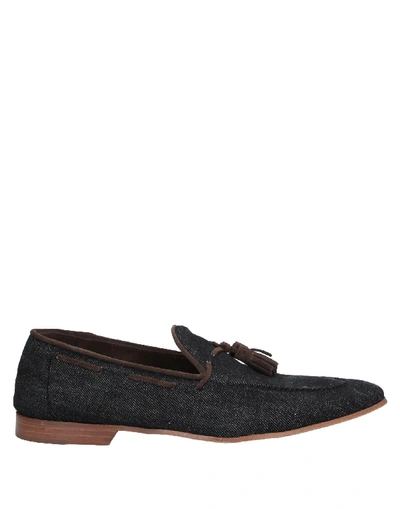 Shop Verba (  ) Loafers In Dark Blue
