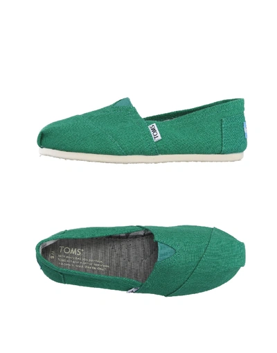 Shop Toms Loafers In Green
