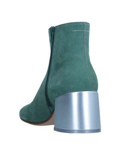 Shop Mm6 Maison Margiela Ankle Boot In Green