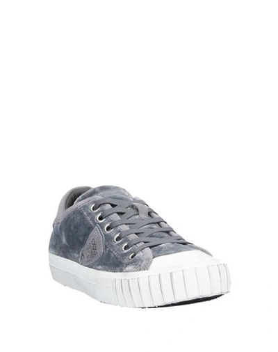 Shop Philippe Model Woman Sneakers Grey Size 5 Textile Fibers