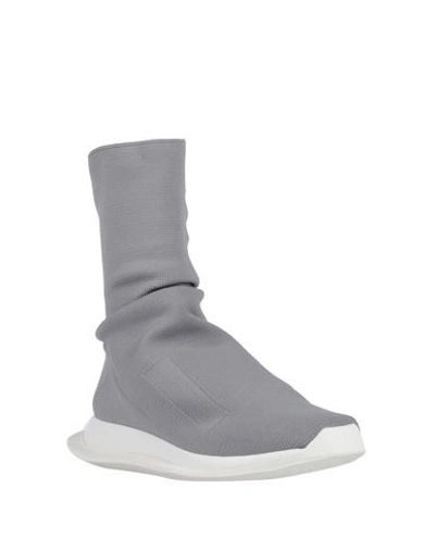 Shop Rick Owens Drkshdw Ankle Boot In Light Grey