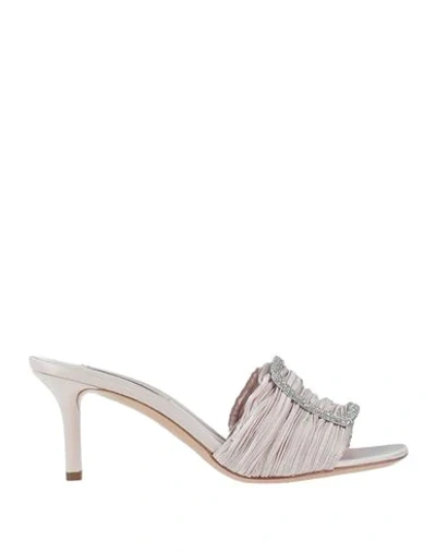 Shop Casadei Sandals In Light Pink