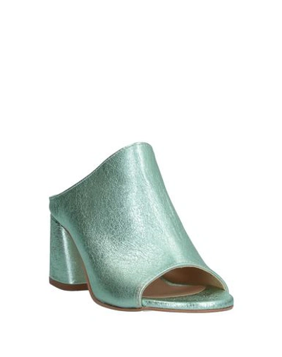 Shop Rebecca Minkoff Woman Sandals Green Size 7 Soft Leather