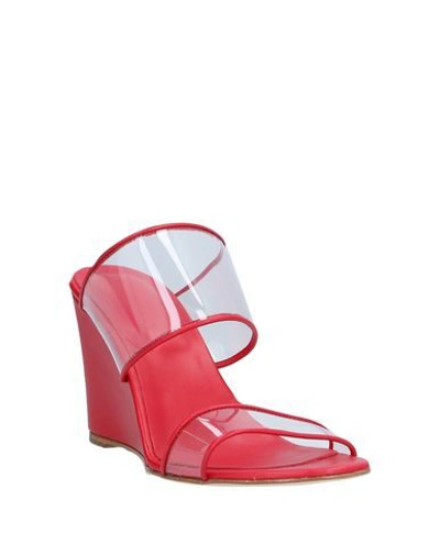 Shop Paris Texas Woman Sandals Red Size 5 Rubber, Soft Leather