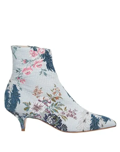 Shop Andrea Mondin Ankle Boot In Sky Blue