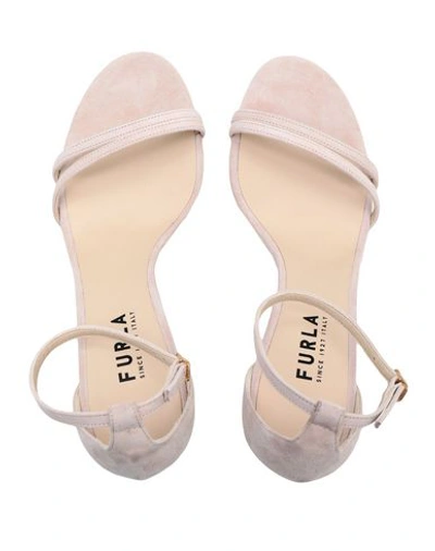 Shop Furla Cod Sandal T.90 Woman Sandals Blush Size 8 Soft Leather In Pink