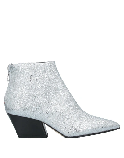 Shop Aeyde Ankle Boots In Silver