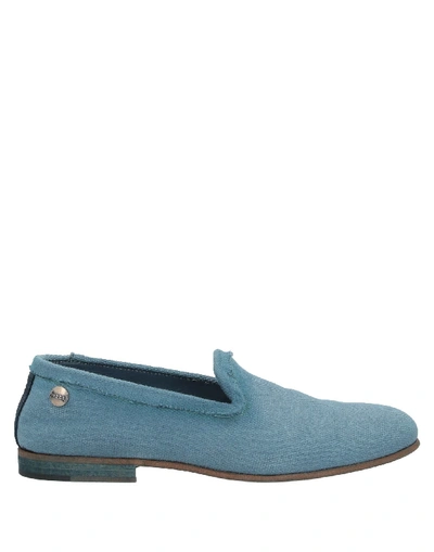 Shop Verba Loafers In Pastel Blue