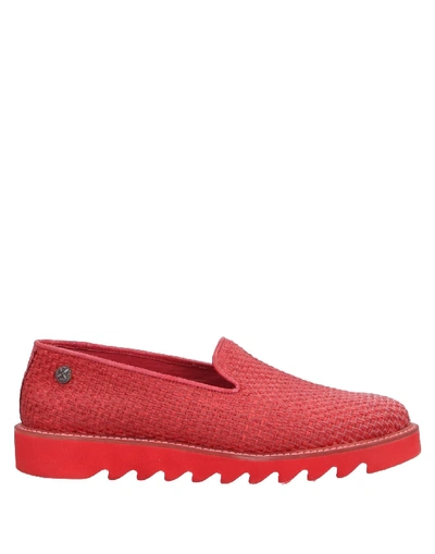 Shop Verba (  ) Loafers In Red