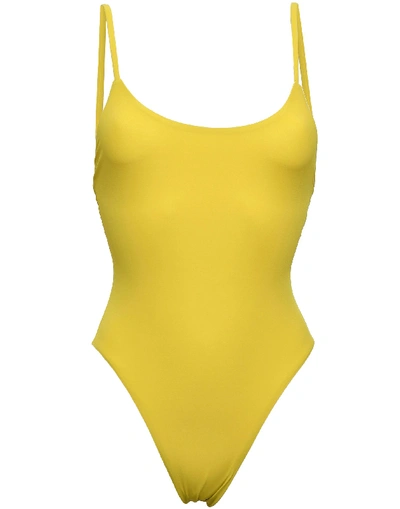 Shop Alix One-piece Swimsuits In Acid Green