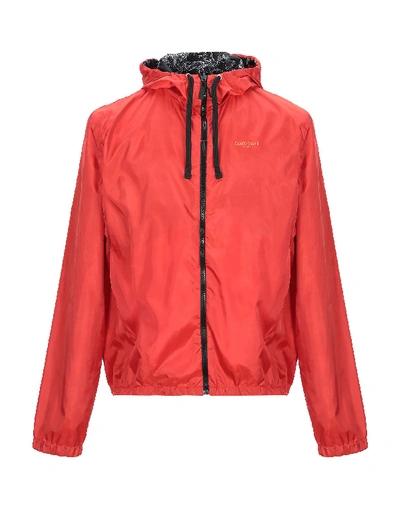 Shop Roberto Cavalli Sport Man Jacket Red Size Xxs Polyamide
