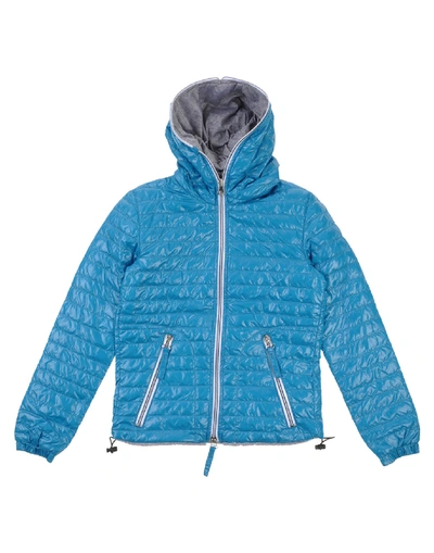 Shop Duvetica Down Jacket In Turquoise