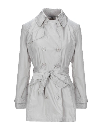 Shop Add Belted Coats In Light Grey
