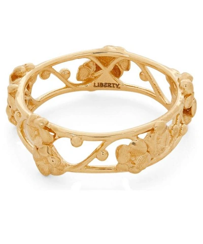Shop Liberty London Trellis Ring In Gold