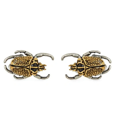 Shop Paul Smith Beetle Cufflinks In Silver