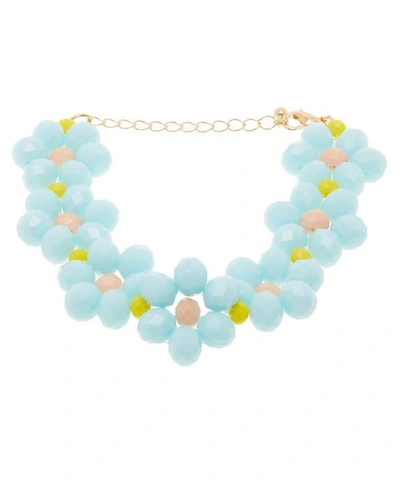Shop Stine Goya Uno Glass Beads Bracelet In Pink