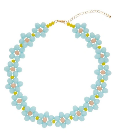 Shop Stine Goya Illianna Glass Bead Necklace In Pink