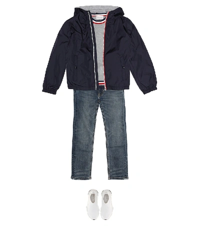 Shop Moncler New Urville Hooded Jacket In Blue