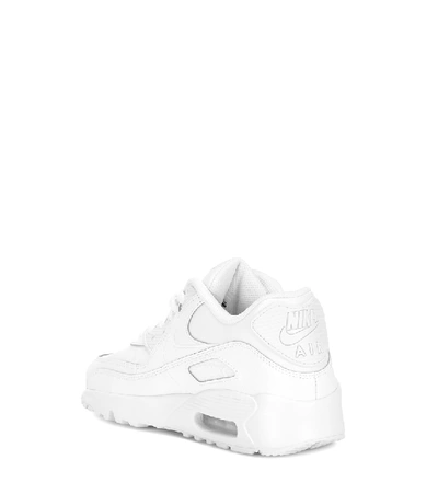 Shop Nike Air Max 90 Leather Sneakers In White