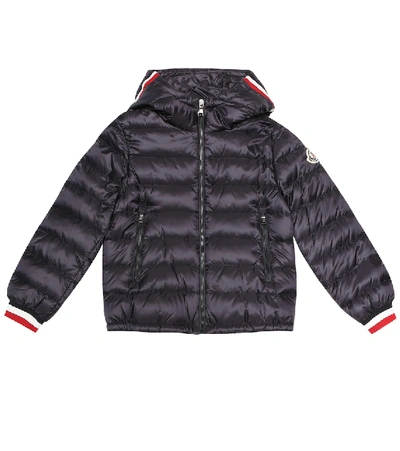 Shop Moncler Giroux Hooded Down Puffer Jacket In Blue