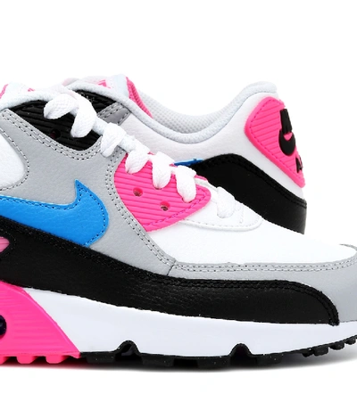 Shop Nike Air Max 90 Leather Sneakers In Multicoloured